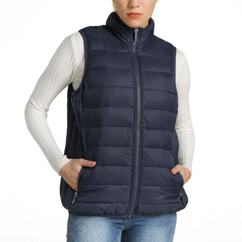 Alpine Swiss Jodie Womens Puffer Vest Warm Light Down Alternative Insulated Vest